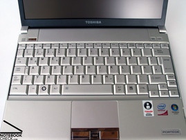 Teclado en el Toshiba Portege R500-12P Subnotebook