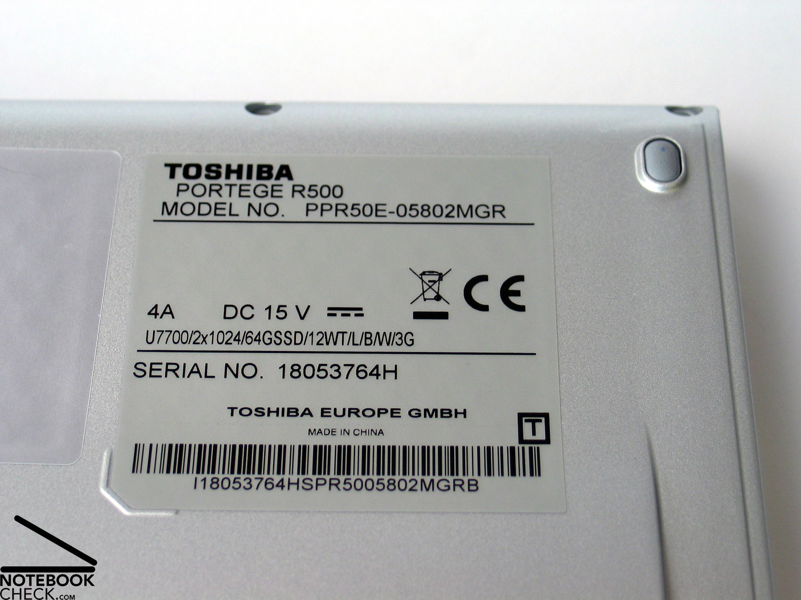 Vhbw 1x Bloc d'alimentation compatible avec Toshiba Portégé M700, R400