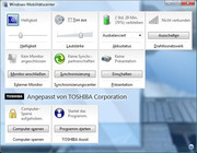 ...El botón de presentación Toshiba, que lanza el Windows Media Center personalizado de Toshiba.