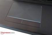 El touchpad tiene bastante tamaño.