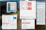 Turbo Boost in the extreme test (Furmark + Prime). Intel's turbo boost tools, Coretemp and CPU-Z, partly read a different clock rate