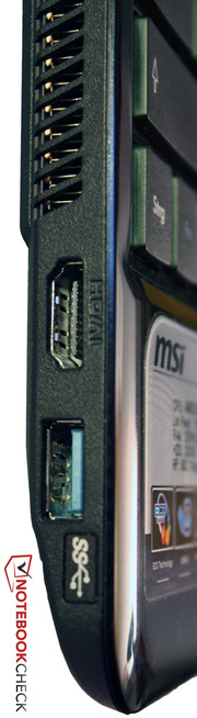 Nos agradan las conexiones HDMI y USB 3.0 del Wind U270.