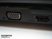 VGA y HDMI en el lado izquierdo