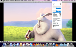 Big Buck Bunny 1080p VLC – uso de CPU mucho mayor