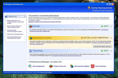 El centro de seguridad de Windows XP ofrece (muy) pocas opciones.