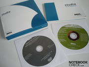 Accesorios en forma de manual, DVD de controladores y DVD de Win7