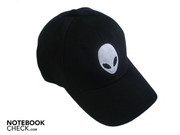 La gorra naturalmente posee el logo Alienware