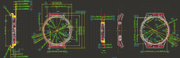 Un archivo de la FCC para el smartwatch con número de modelo A2294 incluye este diagrama. (Fuente de la imagen: FCC ID.io)