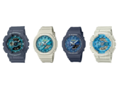 De izquierda a derecha, Casio GA-110AS-2AJF, GA-2100AS-5AJF, GA-2100AS-2AJF y el GA-110AS-5AJF. (Fuente de la imagen: Great G-Shock World, Yahoo Japón)
