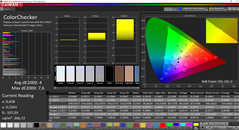 CalMAN ColorChecker (espacio de color de destino AdobeRGB)