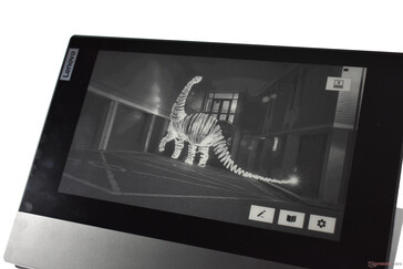 ThinkBook Plus E-Ink: menú principal con fondo de pantalla ajustable