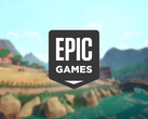 Una captura de pantalla dentro del juego con el logotipo de Epic Games encima.