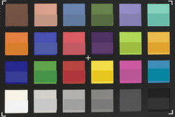 ColorChecker Passport: el color inferior es el de referencia.