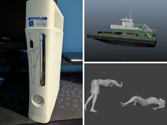 Kit de desarrollo para Xbox 360 de Rockstar North fotografiado junto a contenidos recortados para el título