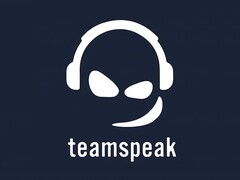 El logotipo de TeamSpeak.