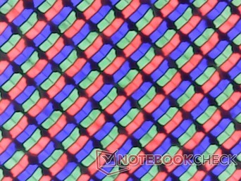 Subpíxeles RGB nítidos sin granulosidad perceptible