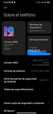 V12.0.1.0.QGGINXM se está desplegando para seleccionar los teléfonos ahora. (Fuente de la imagen: Mi Comunidad)