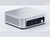 La imagen muestra una fotografía del mini PC Peladn WO5 304 en color plateado.
