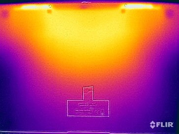 Temperaturas superficiales en la parte inferior (prueba de esfuerzo)