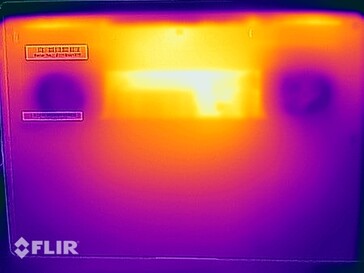 Temperaturas superficiales - Prueba de esfuerzo (abajo)