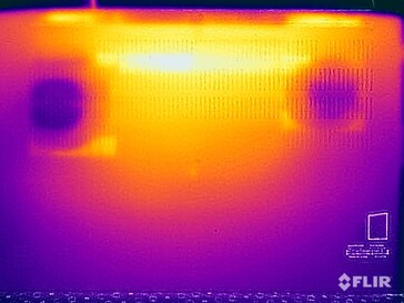 Temperaturas superficiales durante la prueba de resistencia (abajo)