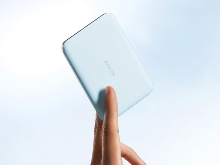 La Anker Nano Power Bank (5K, MagGo, Slim) en azul