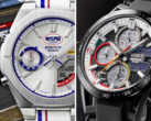 De derecha a izquierda (en la imagen) - Casio Edifice EFS-S641TMS-1A, y el ECB-S10NIS-7AJR Heritage Edition. (Fuente de la imagen: Casio)