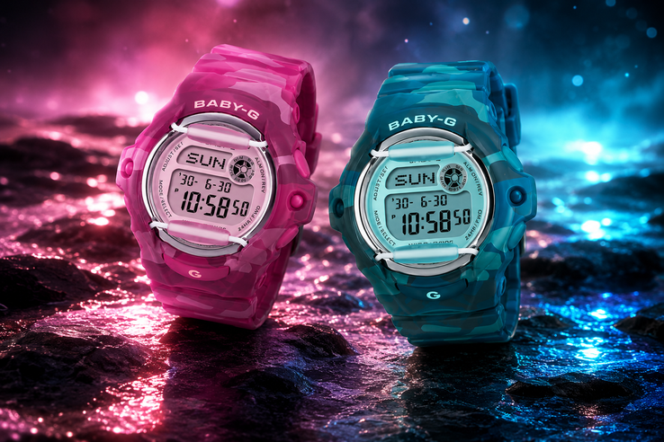 Los modelos Casio BG-169CM-2 y BG-169CM-4 (de izquierda a derecha)