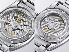Ambos nuevos modelos de Grand Seiko — SLGH039 y STGK039 tienen fondos de caja transparentes.