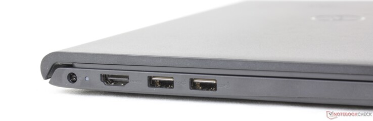 Izquierda: adaptador de CA, HDMI 1.4, 2x USB-A 2.0