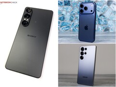 Sony Xperia, Apple iPhone, y Samsung Galaxy buques insignia que representan a las marcas que desarrollan sensores de cámara LOFIC. (Fuente de la imagen: Notebookcheck)