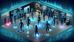 WhoFi puede identificar a las personas que se encuentran en una zona Wi-Fi con una precisión del 95,5%. (fuente de la imagen: DallE3)