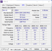 Información del sistema: CPU-Z SPD