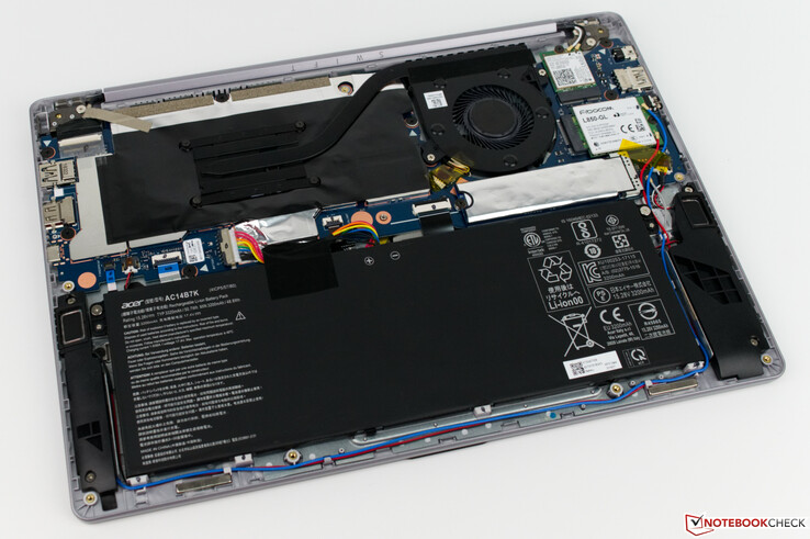 Una mirada a los componentes internos del Acer Swift 3 SF313