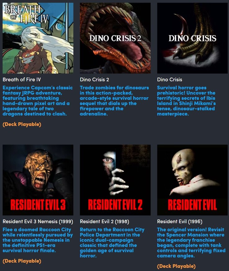 Todos los juegos incluidos en Humble Bundle Capcom Classics Bundle