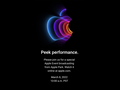 Apple El evento "Peek Performance" se celebrará próximamente (imagen vía Apple)