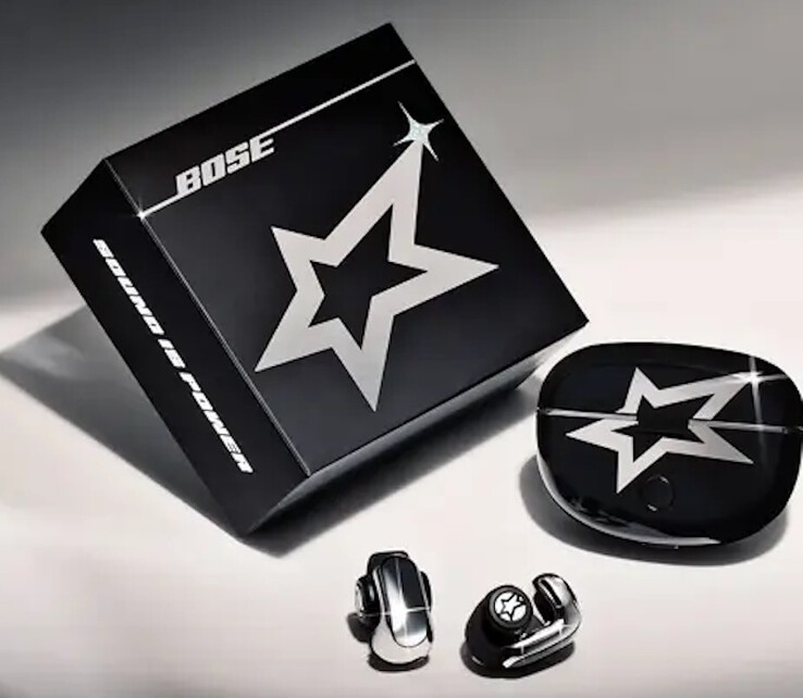 Embalaje con el logotipo de Bose x LISA Ultra Open Earbuds. (Fuente de la imagen: Bose)
