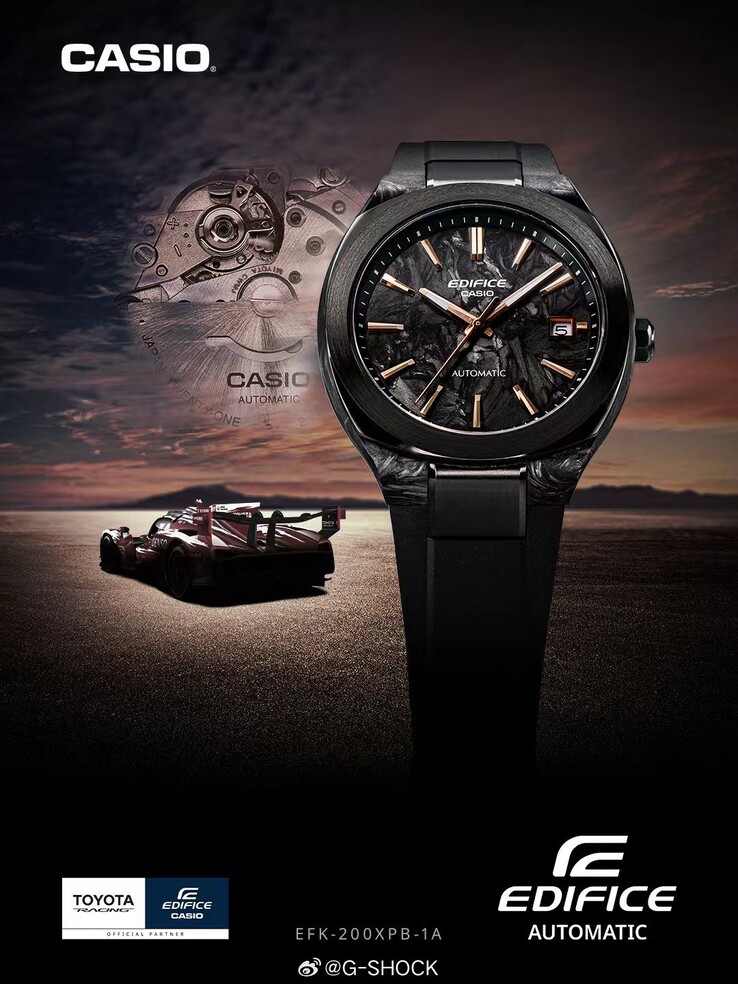 El nuevo reloj Casio Edifice x Toyota Racing EFK-200XPB-1A