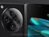 El OnePlus Open podría ser uno de los smartphones plegables más pequeños lanzados hasta la fecha. (Fuente de la imagen: @OnLeaks & SmartPrix)