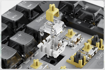 El KB3 utiliza interruptores amarillos Gateron G Pro 3 (Fuente de la imagen: FiiO)