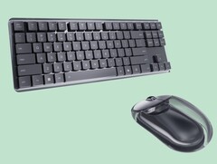 El teclado inalámbrico de bajo perfil Lenovo 900 y el ratón Lenovo 900 en gris trueno. (Fuente de la imagen: Lenovo)