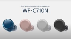 Los auriculares Sony WF-C710N están disponibles en cuatro colores. (Fuente de la imagen: Sony)