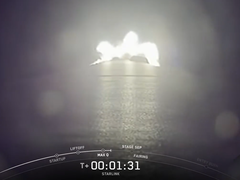 Vista desde una cámara montada en la primera etapa de un cohete Falcon 9 de SpaceX (Fuente de la imagen: SpaceX)