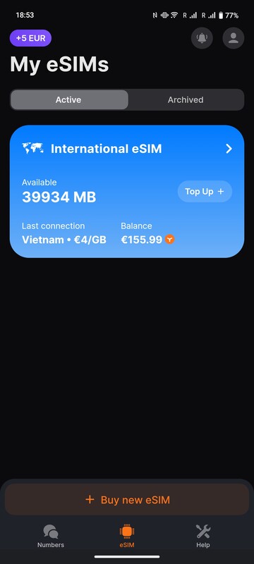 La aplicación muestra su saldo de Ycoin también como MB al precio actual del país.