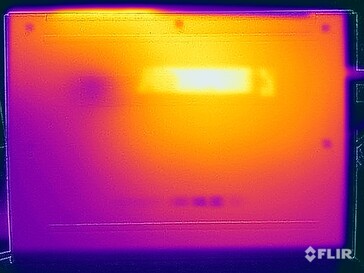 Temperaturas superficiales durante las pruebas de resistencia (abajo)