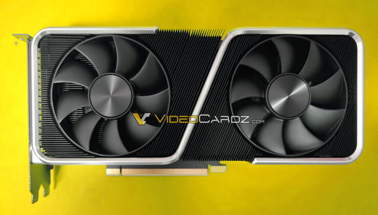 RTX 3060 Ti frontal. (Fuente de la imagen: VideoCardz)