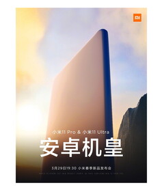 Xiaomi lanzará el Mi 11 Pro y el Mi 11 Ultra el 29 de marzo en China. (Fuente de la imagen: Xiaomi)