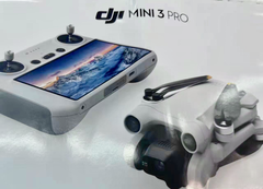 El supuesto DJI Mini 3 Pro con su mando a distancia. (Fuente de la imagen: @JasperEllens)