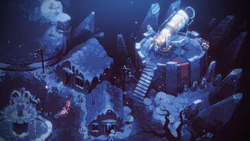 Una imagen que muestra un entorno en Eldest Souls.