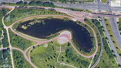Viaje de prueba de GNSS: lago